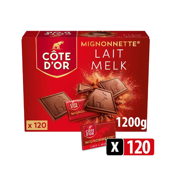 Côte d'Or Mignonnette milk chocolate - 120 pieces - 1200g
