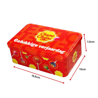 Chupa Chups Best of candy collection box "Gelukkige verjaardag" - lollies - 48 stuks - 620g