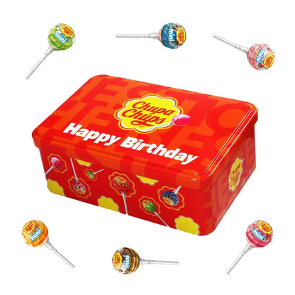 Chupa Chups Best of Mini candy collection box "Happy Birthday" - lollies - 70 stuks - 420g