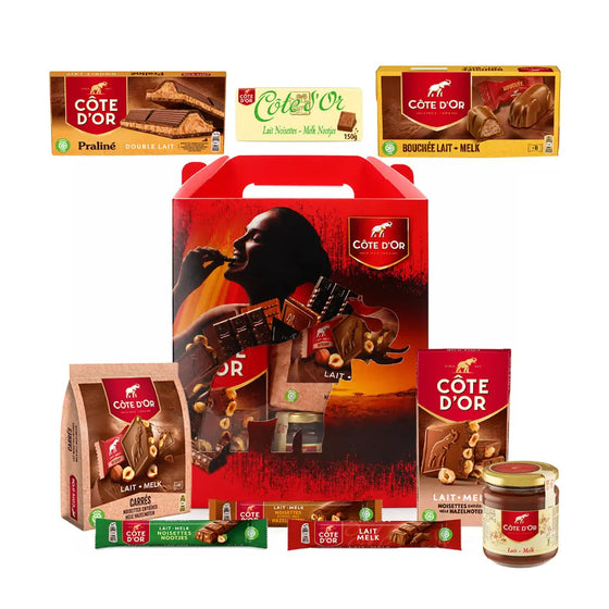 Côte d’Or chocolade giftbox - melkchocolade & nootjes - chocolade cadeau - 1367g