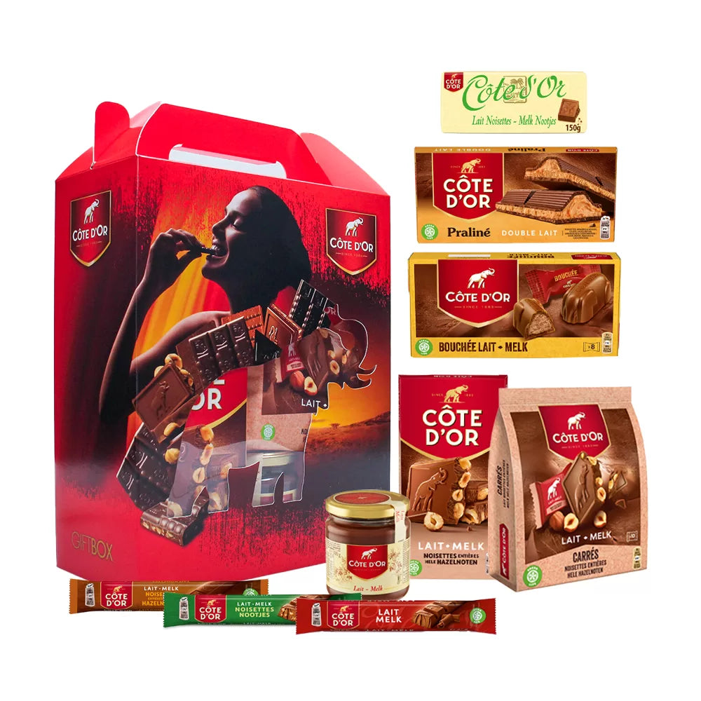 Côte d'Or chocolade giftbox - melkchocolade & nootjes - 1367g