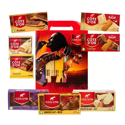 Côte d'Or chocolade giftbox - praliné & Biscoff - 1472g