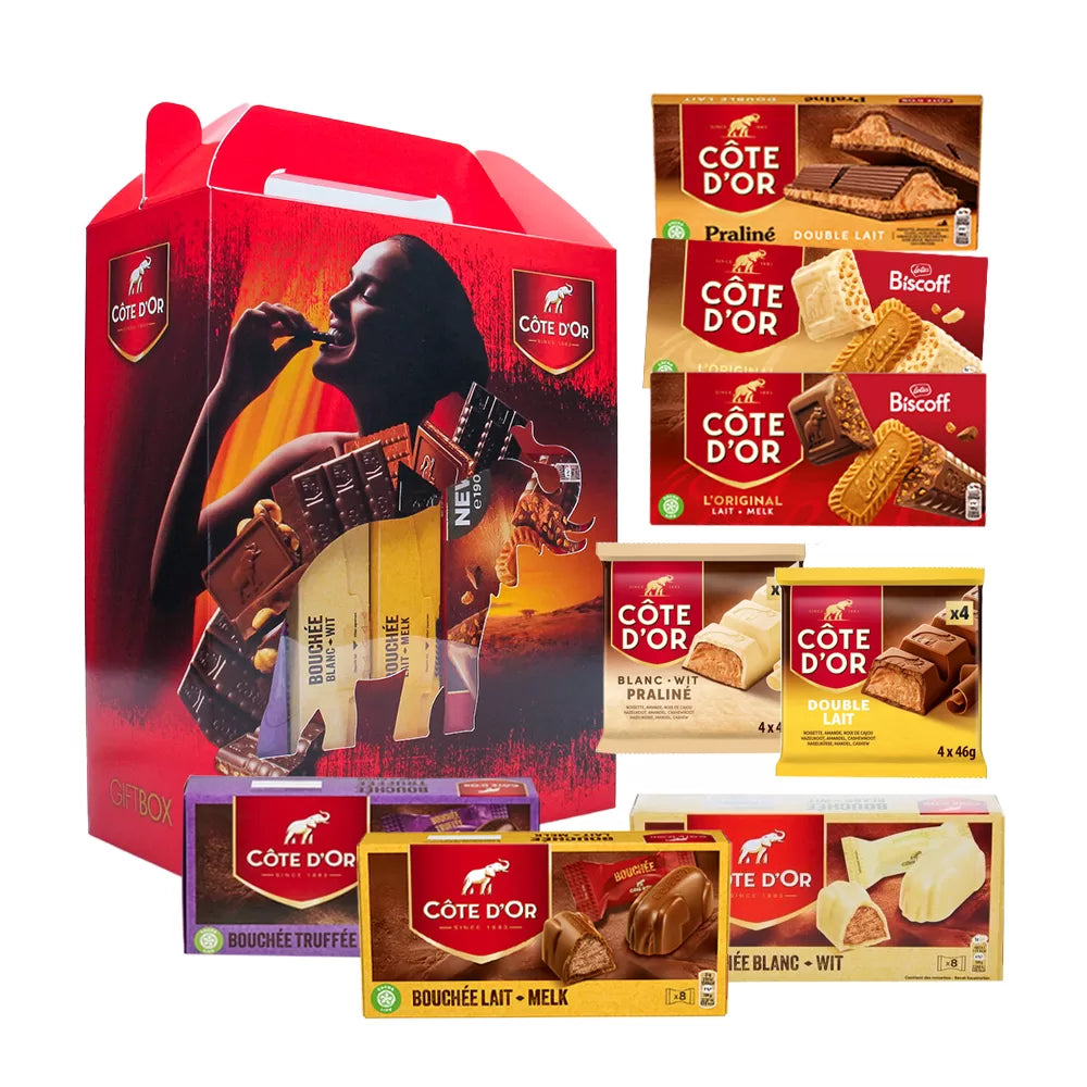 Côte d'Or chocolade giftbox - praliné & Biscoff - 1472g