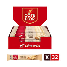 Côte d'Or chocoladerepen - praliné wit - 46g x 32