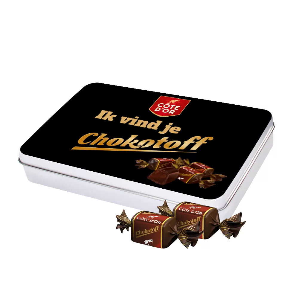 Côte d'Or Chokotoff - brievenbusdoos - "Ik vind je chokotoff" - 200g