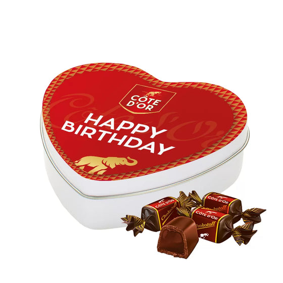 Côte d'Or Chokotoff geschenkdoos hartje "Happy birthday" - 180g