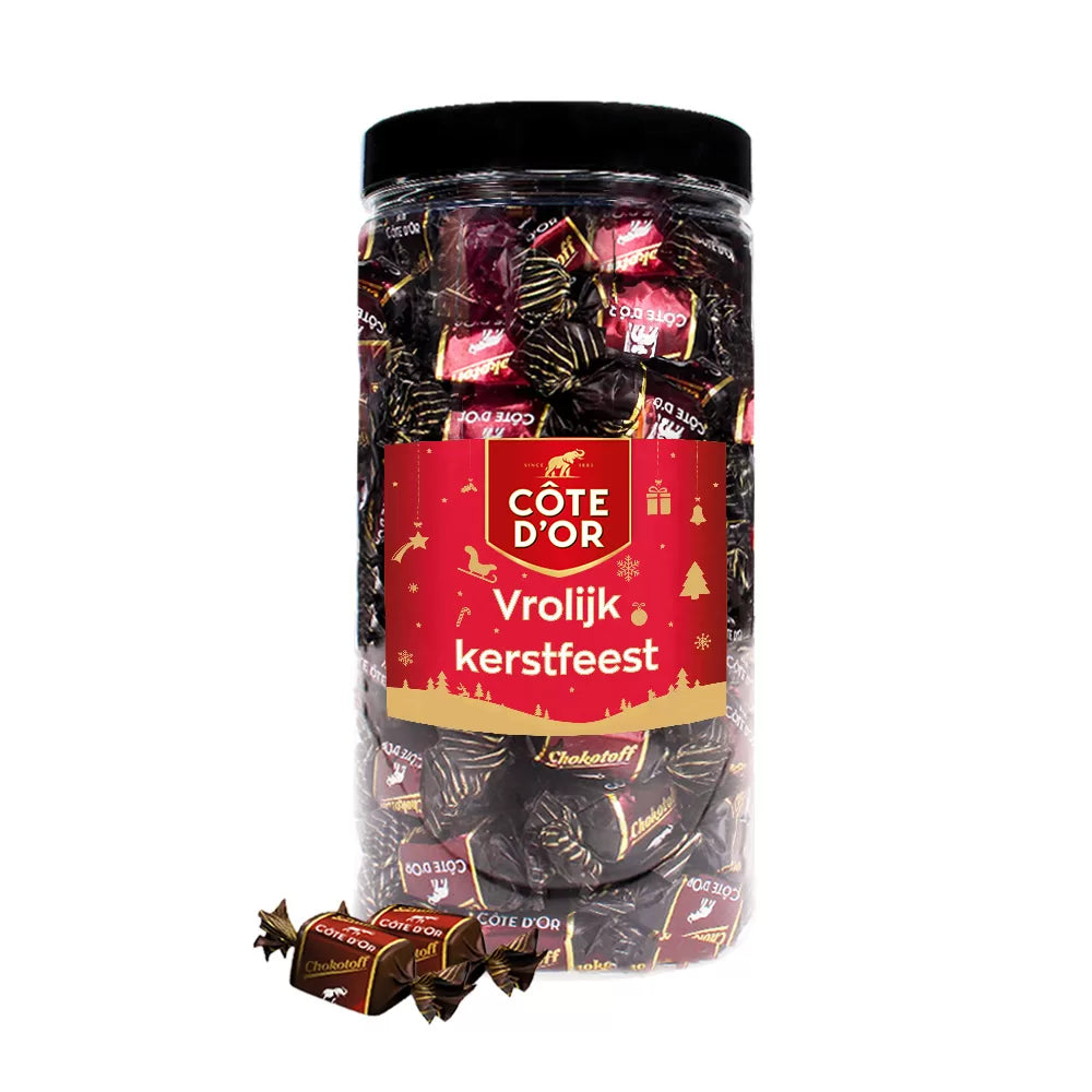 Côte d'Or Chokotoff "Vrolijk Kerstfeest" - chocolade kerstcadeau - 800g