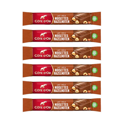 Côte d'Or luxueuze geschenkdoos - 6 chocoladerepen melk hele hazelnoten - 270g