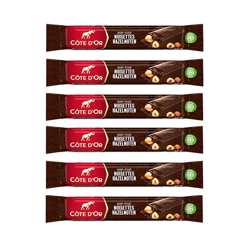Côte d'Or luxueuze geschenkdoos - 6 chocoladerepen puur hele hazelnoten - 270g
