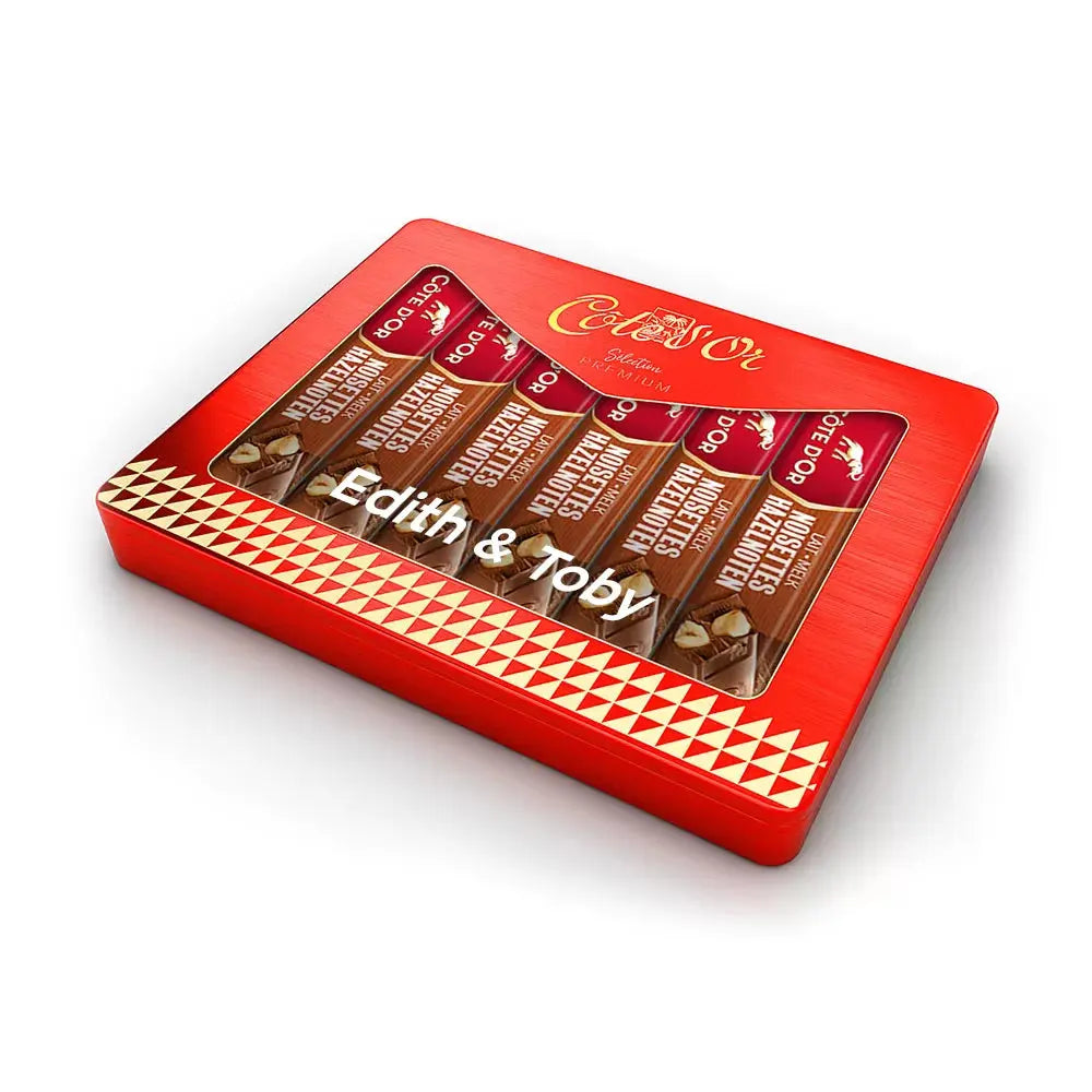 Côte d'Or luxueuze geschenkdoos - PERSO - melk hele hazelnoten - 270g