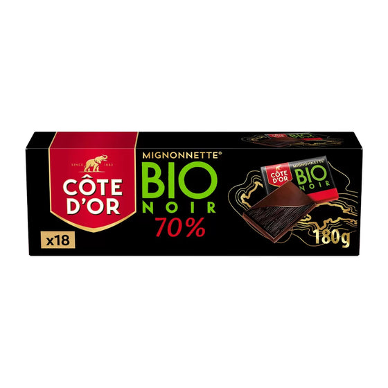 Côte d'Or Mignonnette bio noir 70% - 180g