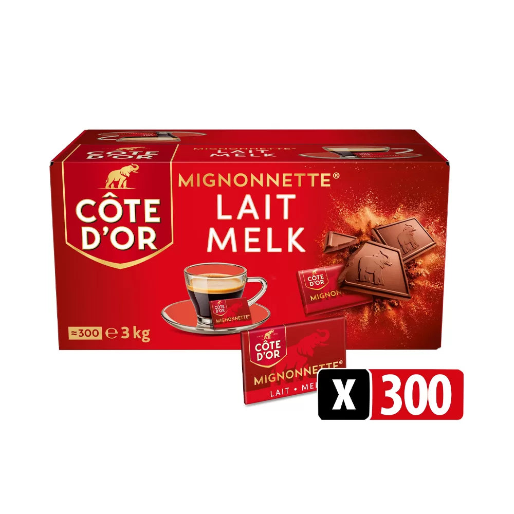 Côte d'Or Mignonnette Melk chocolade - 300 stuks - 3kg