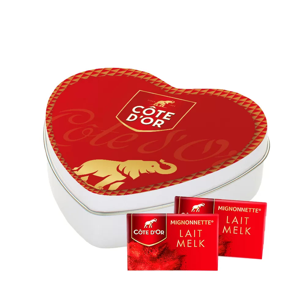 Côte d'Or Mignonnette melk geschenkdoos hartje - 150g