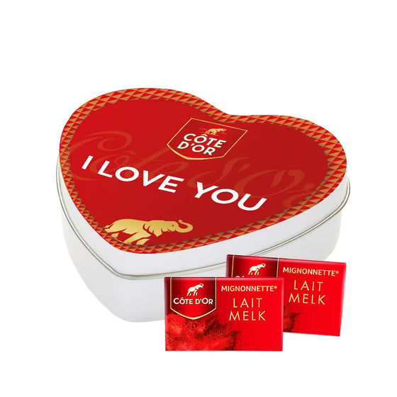 Côte d'Or Mignonnette melk geschenkdoos hartje "I love you" - 150g