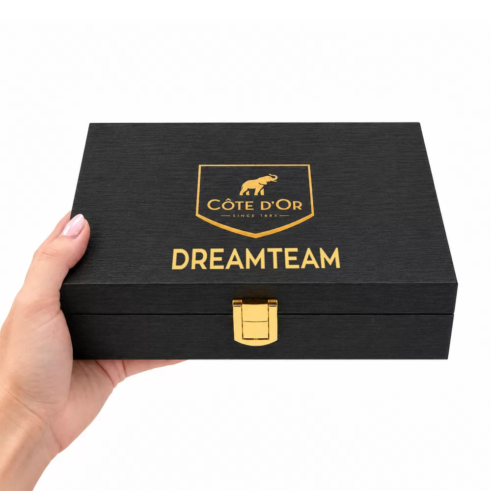 Côte d'Or Mignonnette Melk Mix - Luxueuze houten geschenkbox - 3 smaken melkchocolade - PERSO - 600g