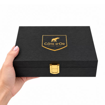 Côte d'Or Mignonnette Mix - Luxueuze houten geschenkbox - 6 smaken - Melk & Pure Chocolade - 600g