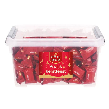 Côte d'Or Mini Bouchée "Vrolijk Kerstfeest" - chocolade kerstcadeau - 2000g