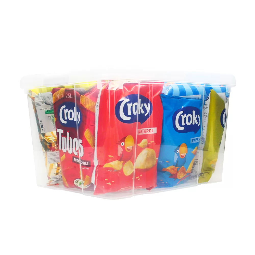 Croky chips assortiment met popcorn - gevarieerde snackmix - 1150g