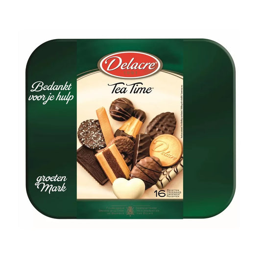 Delacre Tea Time - Koekjesdoos tin - PERSO - 1000g