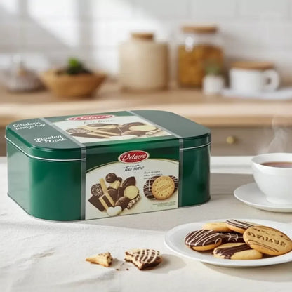 Delacre Tea Time - Koekjesdoos tin - PERSO - 1000g