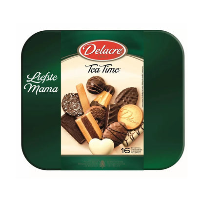 Delacre Tea Time "Liefste mama" - Koekjesdoos tin - 1000g