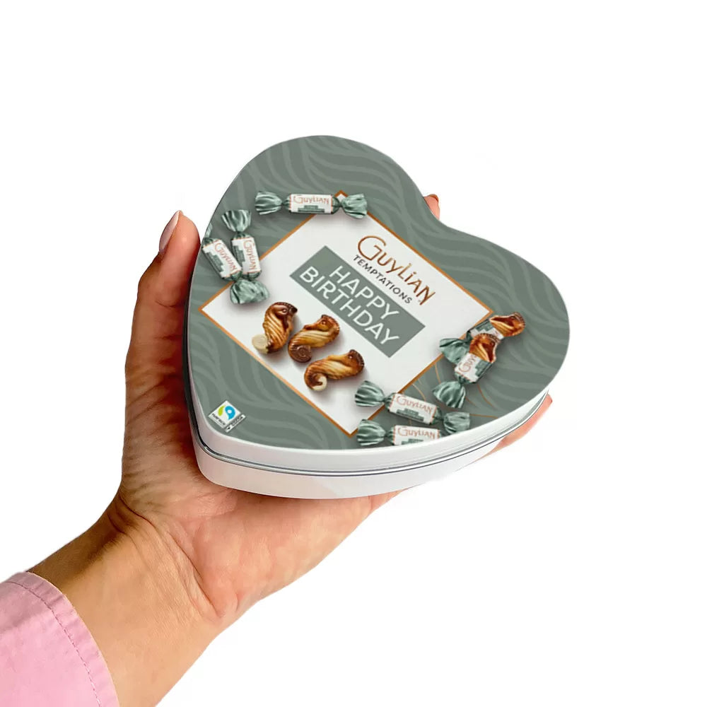 Guylian geschenkdoos hartje "Happy Birthday" - Temptations Original Praliné - 104.50g
