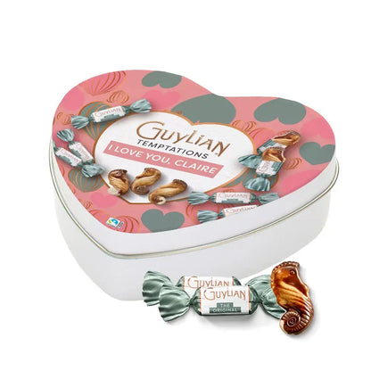 Guylian Temptations Original Praliné - Tinbox hartje roze - PERSO - 104.50g