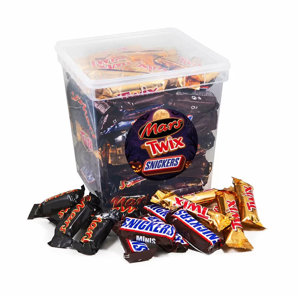 Halloween chocolade mix - Mars Assortiment Mini's - Mars, Twix, Snickers - 110 stuks - 2200g