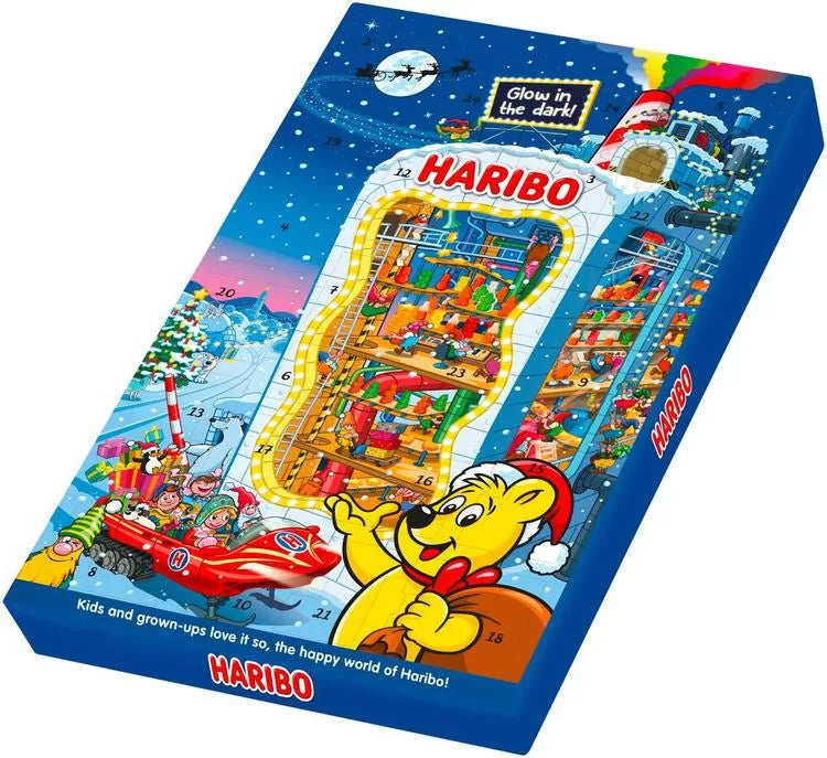 Haribo Adventskalender met snoep - tel af tot Kerst - 300g