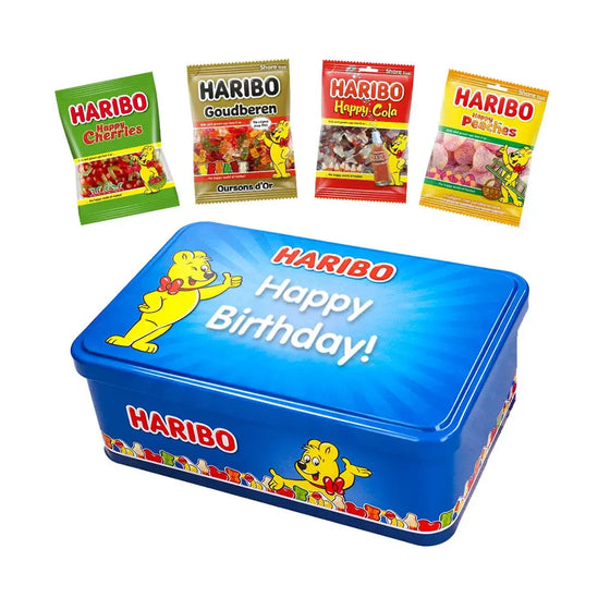 Haribo Happy Heroes candy collection box - "Happy Birthday! - 350g