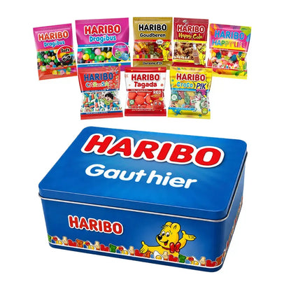 Haribo Mega-Fête - Tinbox L - PERSO - 500g