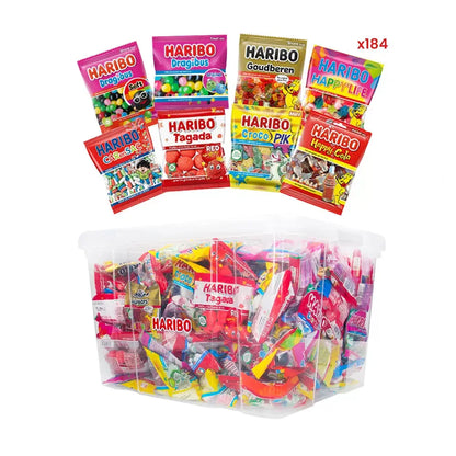 Haribo Mega-Fête ULTRA snoepzakjes box - strooigoed - 184 zakjes - 8kg