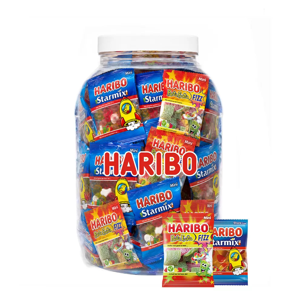 Haribo mini mix - Starmix & Pasta Frutta - ca. 50 stuks - 1075g