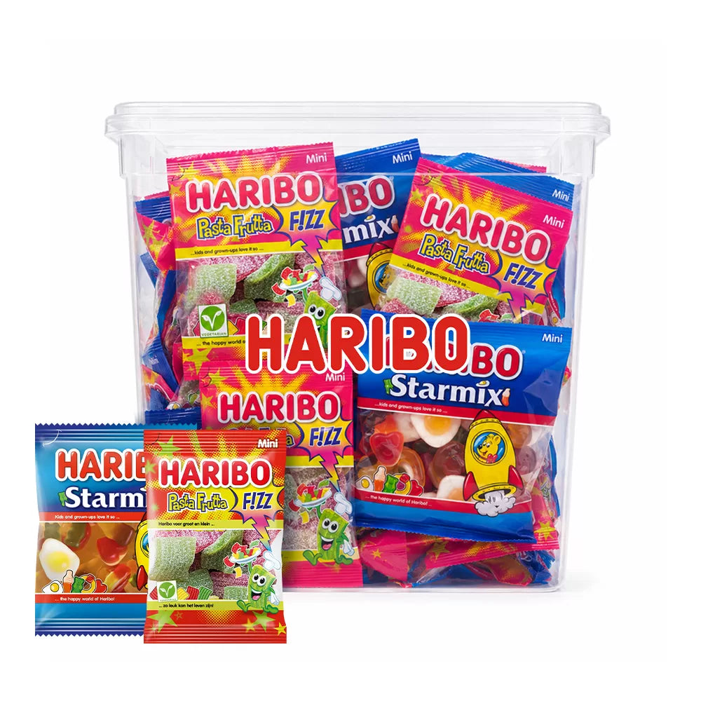 Haribo mini mix - Starmix & Pasta Frutta - ca.80 stuks - 1720g