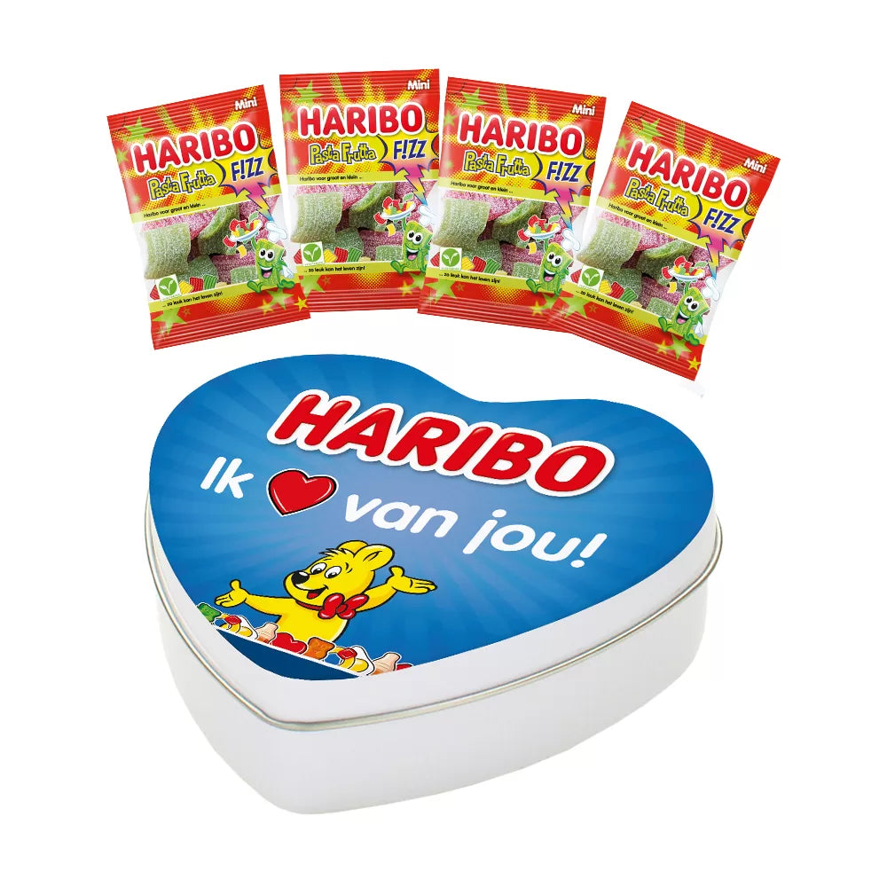 Haribo Pasta Frutta geschenkdoos hartje "Ik hou van jou" - 72g