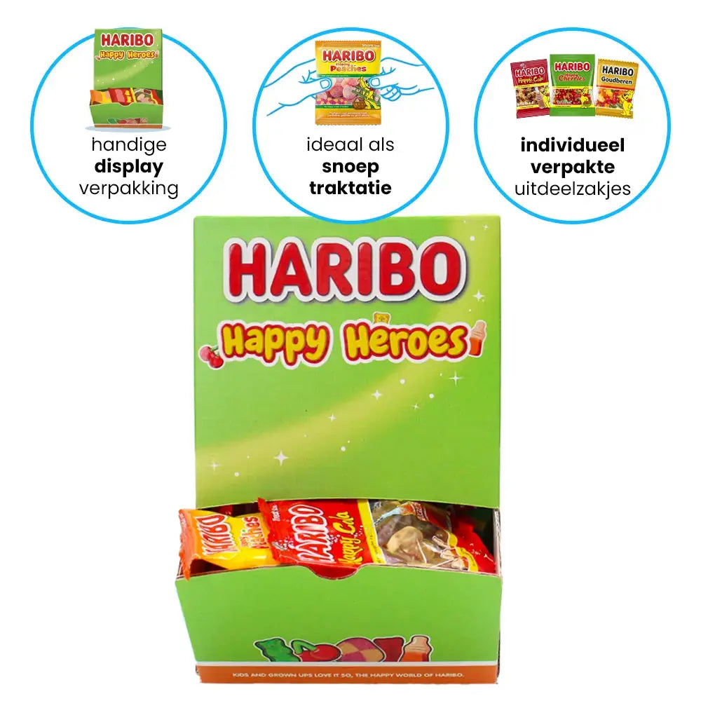 Haribo displaybox "Happy Heroes" - 700g Haribo