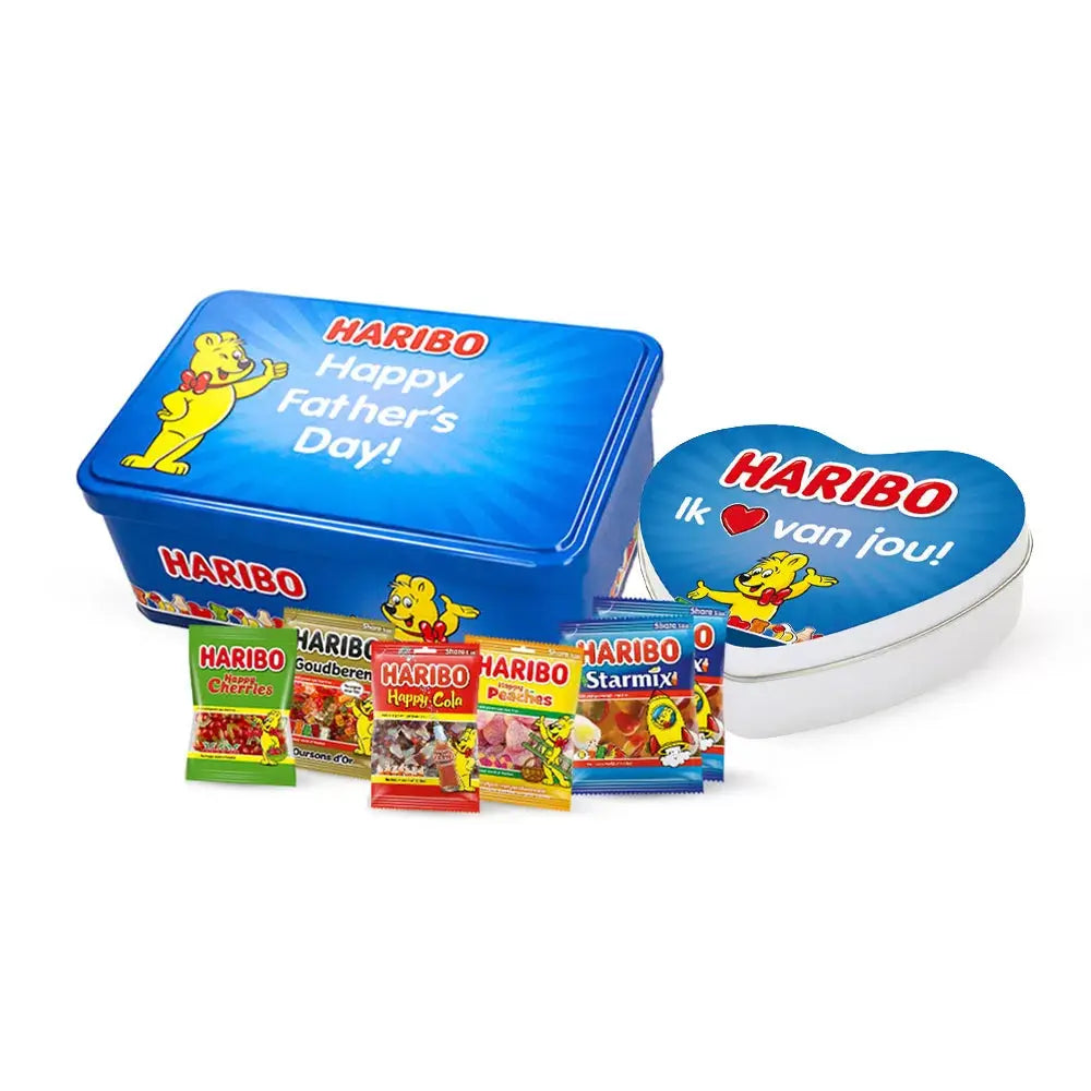 Haribo Vaderdag giftbox pakket vol snoep - Happy Heroes & Starmix - 450g