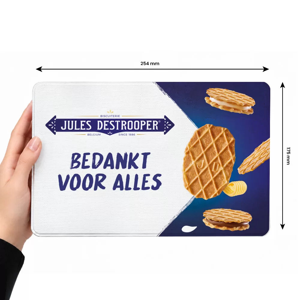 Jules Destrooper Crisp'n Cream mix & natuurboterwafels - Tinbox XL - PERSO - 324g