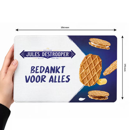 Jules Destrooper Crisp'n Cream mix & natuurboterwafels - Tinbox XL - PERSO - 324g