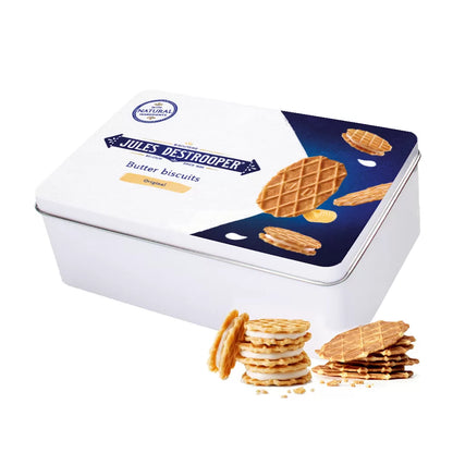 Jules Destrooper geschenkdoos - Crisp 'n Cream Vanille & Natuurboterwafels - 186g