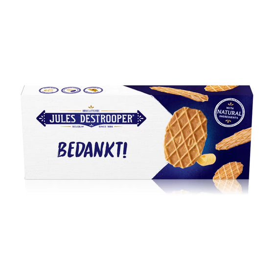 Jules Destrooper Natuurboterwafels - "Bedankt!" - 100g
