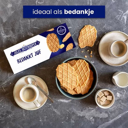 Jules Destrooper Natuurboterwafels - "Bedankt juf" - 100g