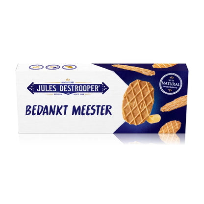 Jules Destrooper Natuurboterwafels - "Bedankt meester" - 100g