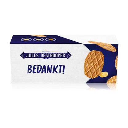 Jules Destrooper Natuurboterwafels - "Bedankt! / Merci!" - 100g x 2