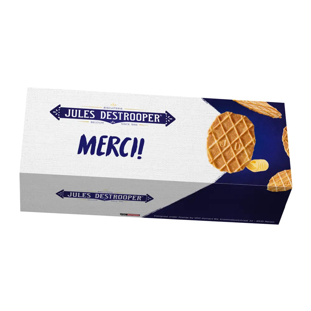 Jules Destrooper Natuurboterwafels - "Bedankt! / Merci!" - 100g x 2 Jules Destrooper