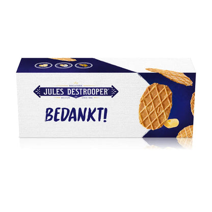 Jules Destrooper Natuurboterwafels - "Bedankt! / Merci!" - 100g x 2 Jules Destrooper