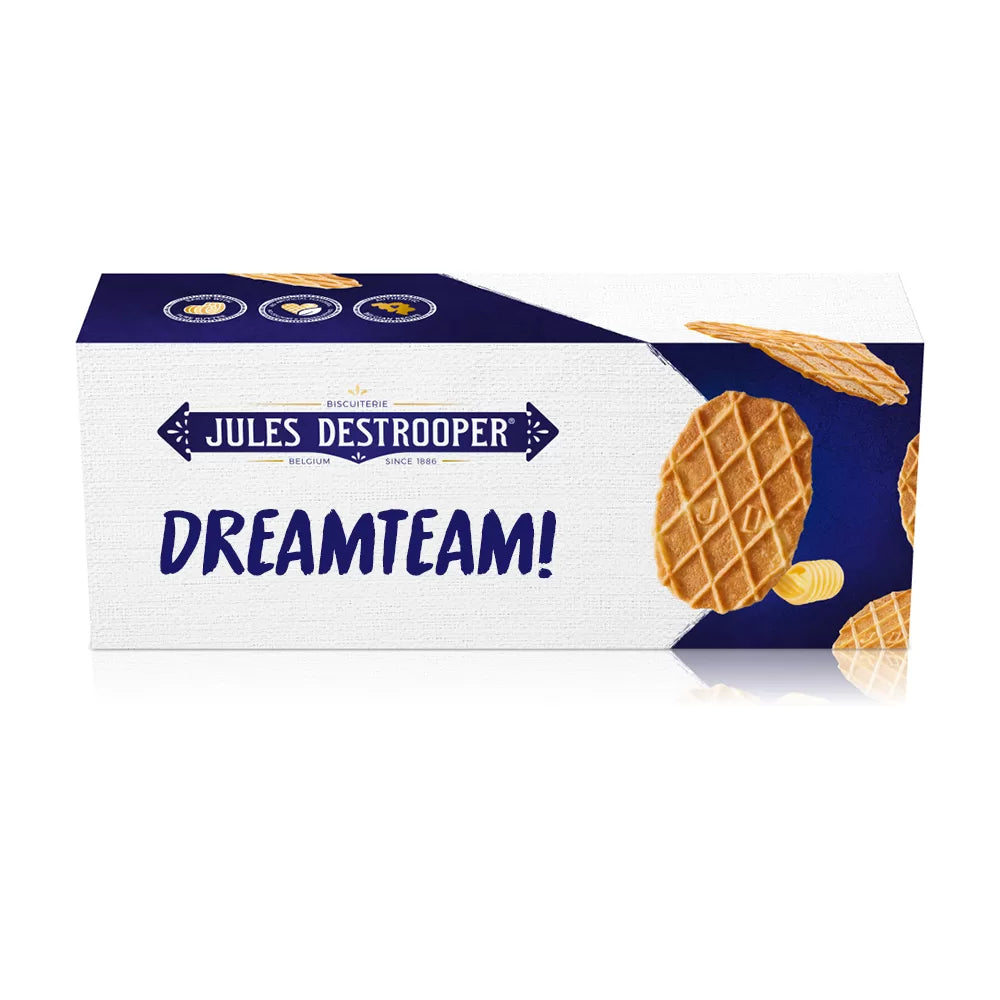 Jules Destrooper Natuurboterwafels - "Dreamteam!" - 100g x 2
