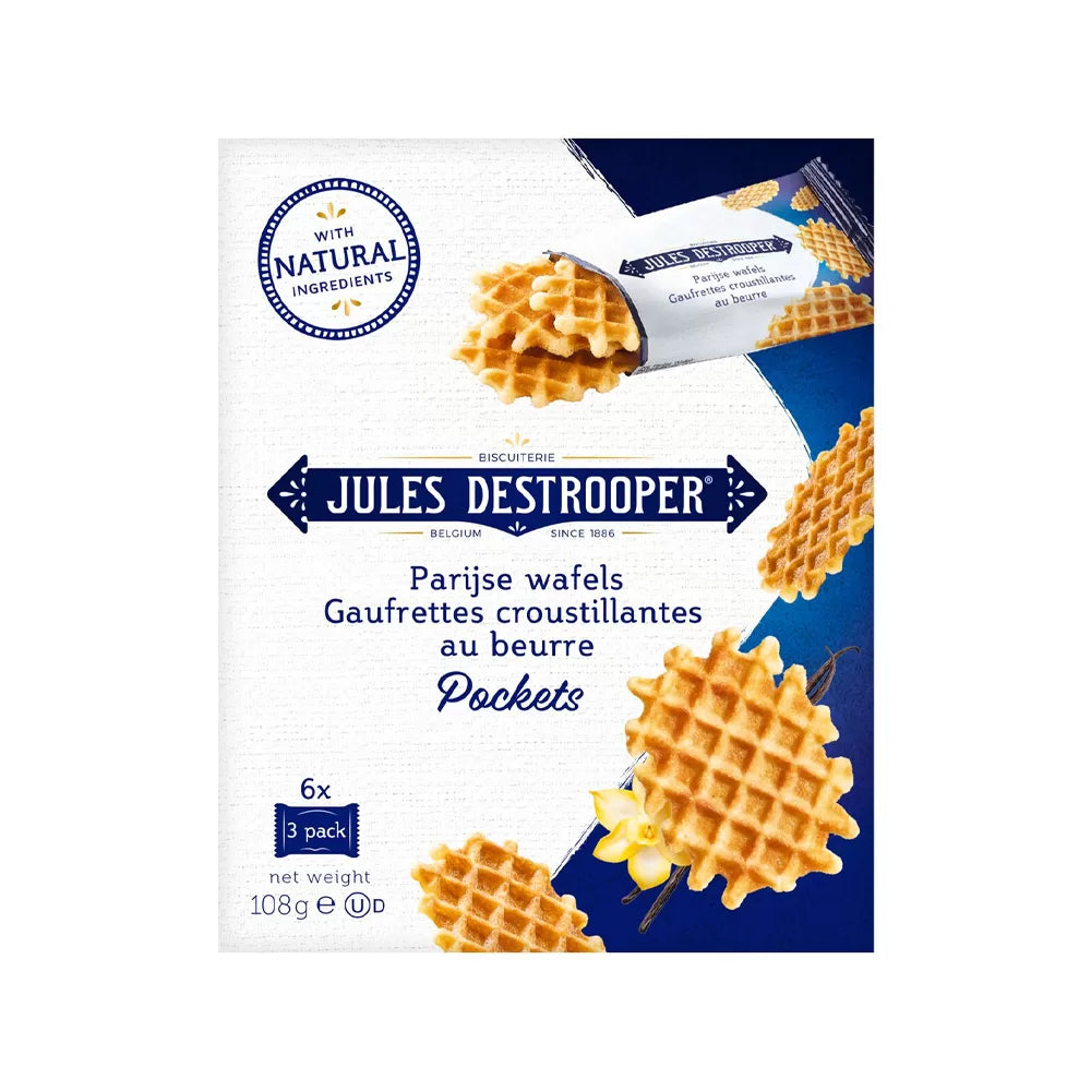 Jules Destrooper Parijse Wafel Pocket - 108g