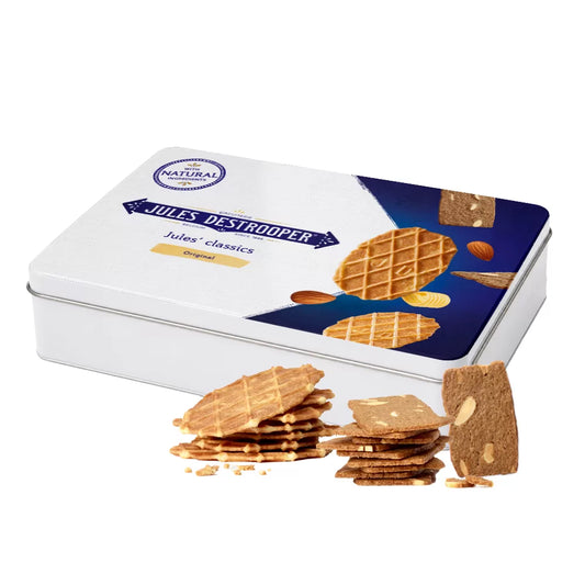 Jules Destrooper XL Jules' Classics - Natuurboterwafels & Fijne amandelkoekjes - 350g