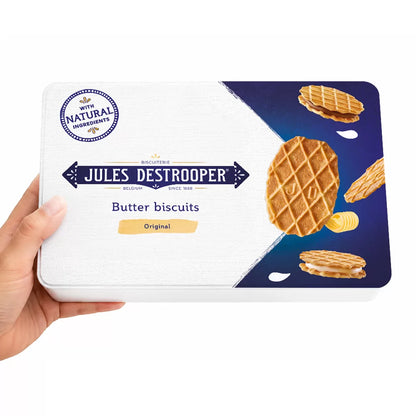 Jules Destrooper XL Mix - Crisp 'n Cream Vanille & Chocolade en Natuurboterwafels - 324g